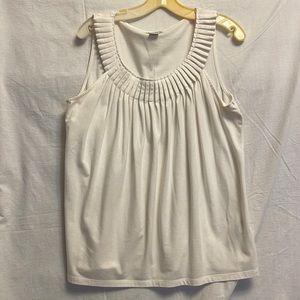 August Silk Women’s Large White Tank Top